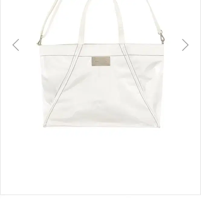 마뗑킴 빅 코팅 토트백 화이트 Matin Kim Tote Bag