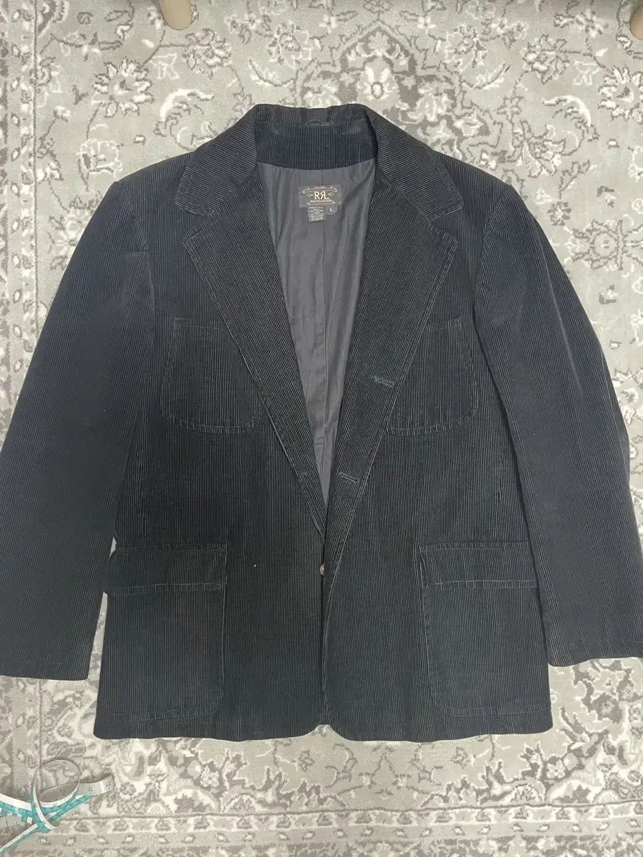 RRL Black Corduroy Jacket L