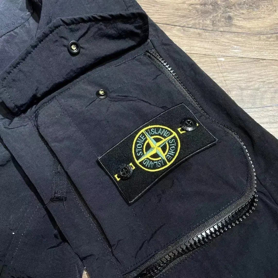 Stone island lon meta 긴팔 지퍼 재킷