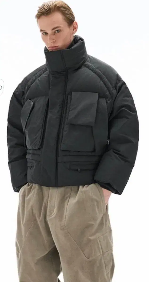 [SYSTEM] SYSTEM Mullipocket Goose Down Short Padded Jumper