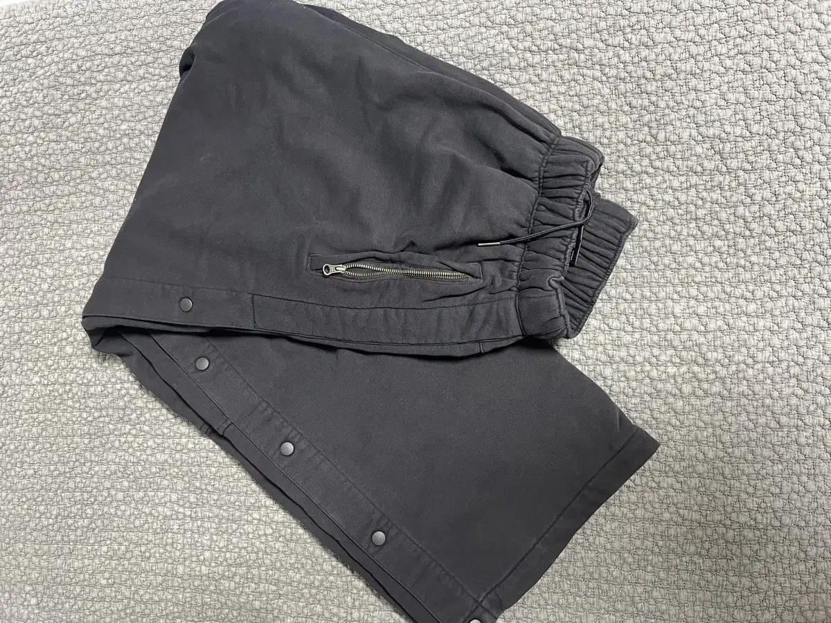 [3] Polyester Warm-Up Sweatpants Dark Charcoal Navy