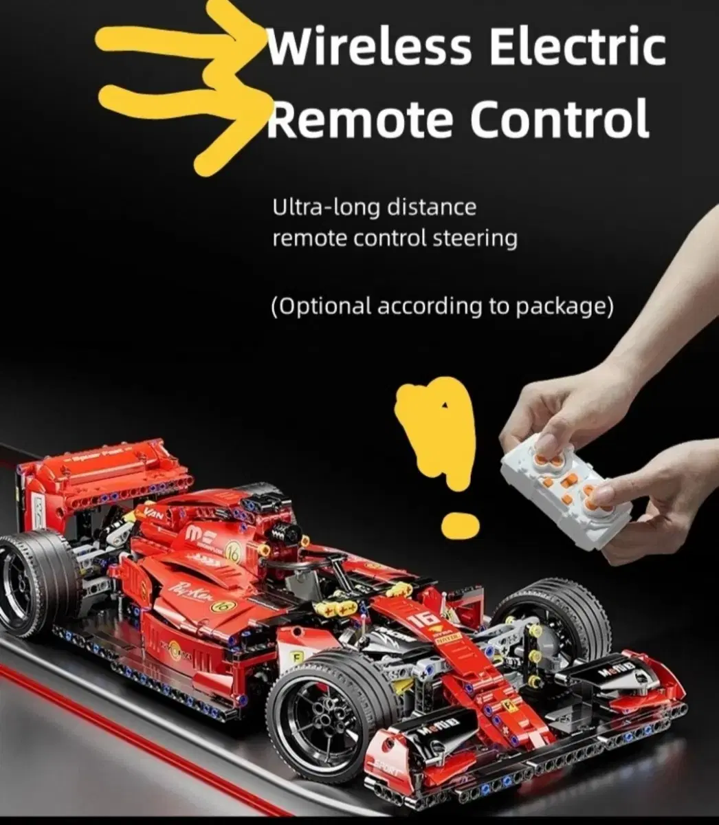 RC-CAR 래고 호환 페라리스타일 f1 레이싱 머신