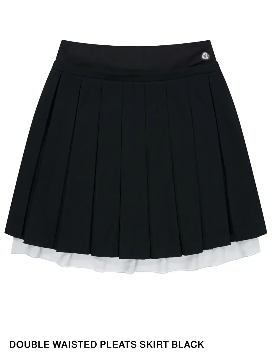 코이세이오 DOUBLE WAISTED PLEATS SKIRT BLACK