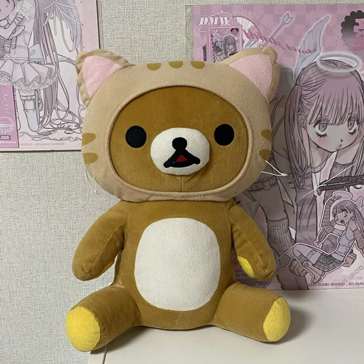 [Rare] Cheese Neko-chan Rilakkuma XL Doll