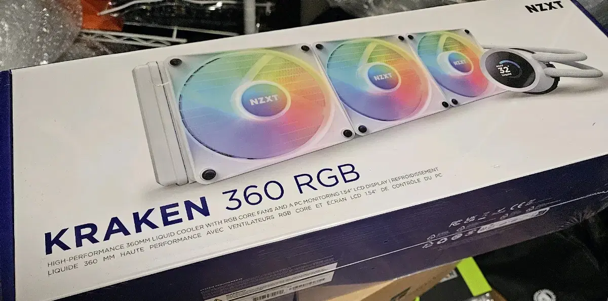 크라켄360 화이트 RGB KRAKEN360 미개봉 새제품