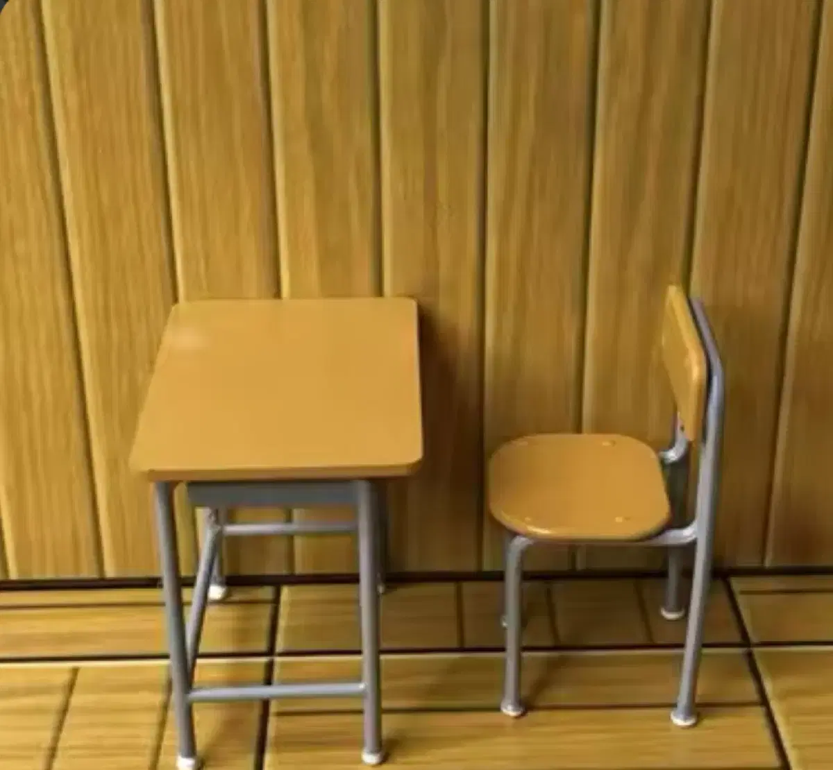 School Desk Chair Miniature Set