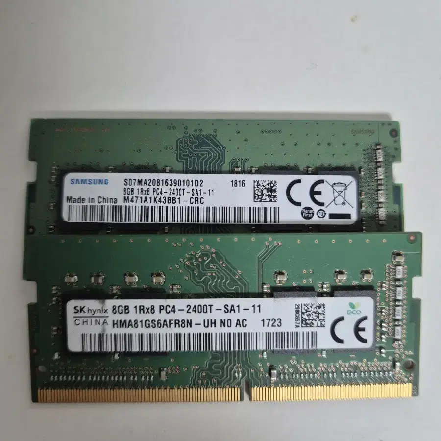 노트북 메모리 ddr4 16GB (8GBx2) 판매합니다