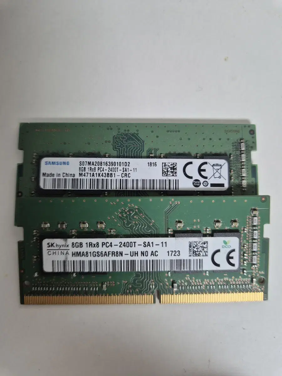 노트북 메모리 ddr4 16GB (8GBx2) 판매합니다