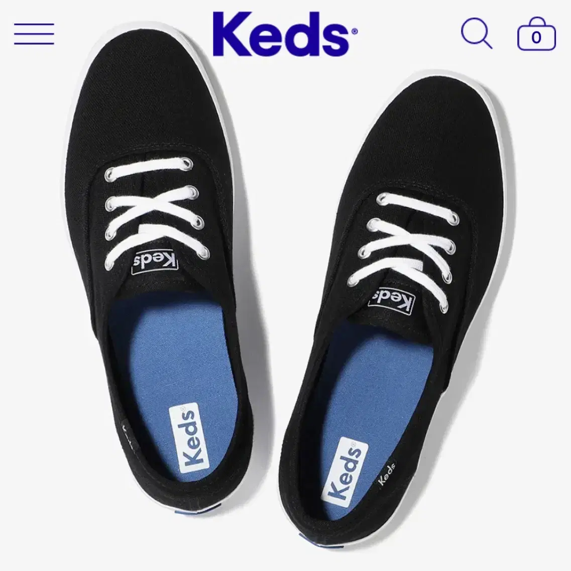 [판매] 케즈 keds 챔피온 캔버스 블랙 240