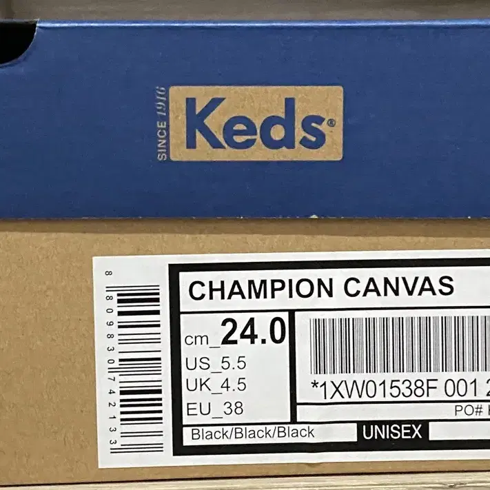 [판매] 케즈 keds 챔피온 캔버스 블랙 240