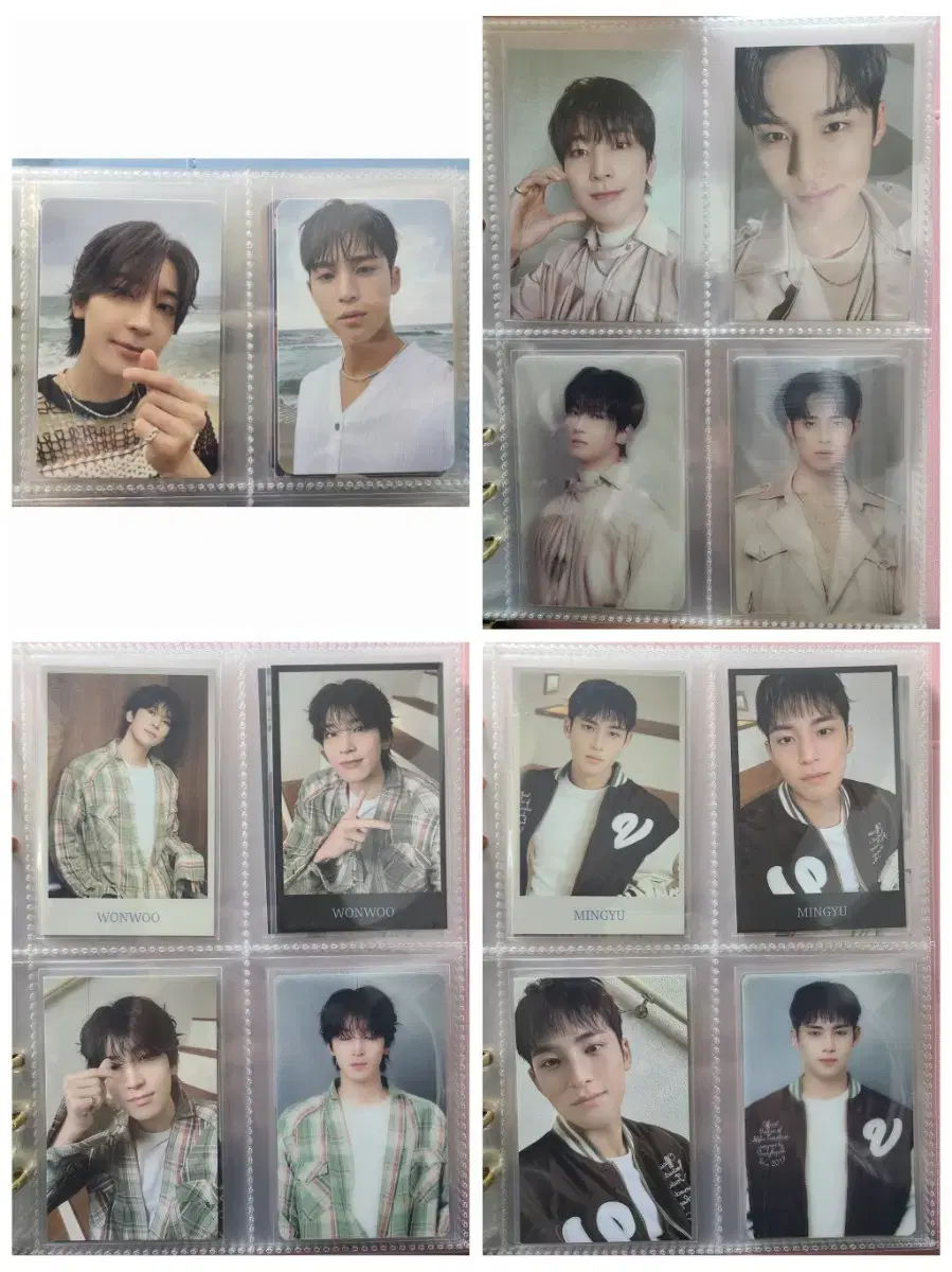 seventeen wonwoo mingyu photocard photocard sell wts /카럿반 pre-order benefit 고양콘 카럿랜드