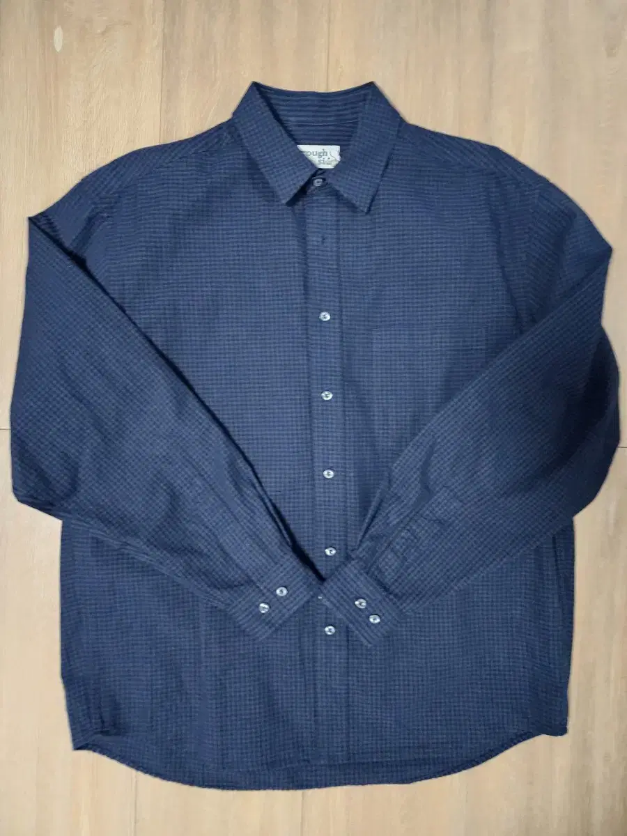 Roughside Gingham Check Shirt Navy