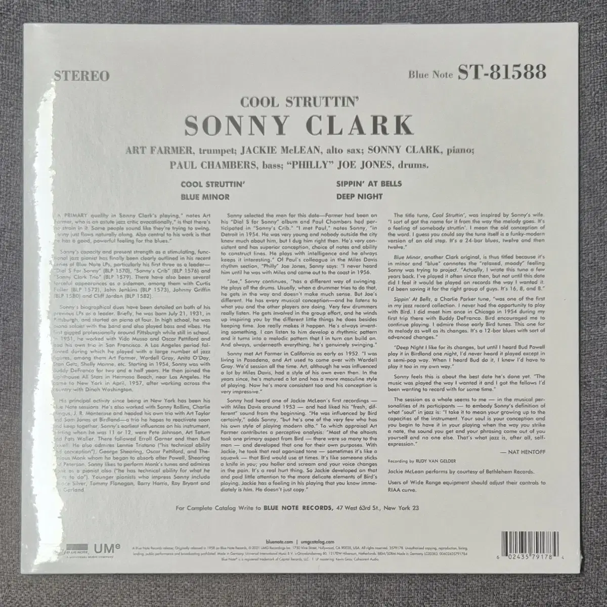 Sonny Clark - Cool Struttin' bluenote lp