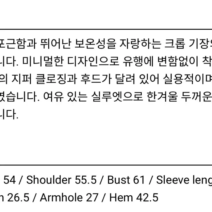 더 라이(the Rye) 후디드 구스 다운 패딩 블랙