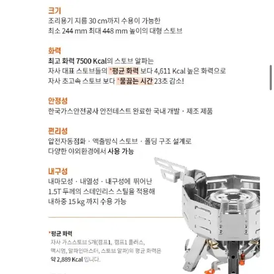 코베아 스토브 알파 강염 파워 스토브 캠핑스토브