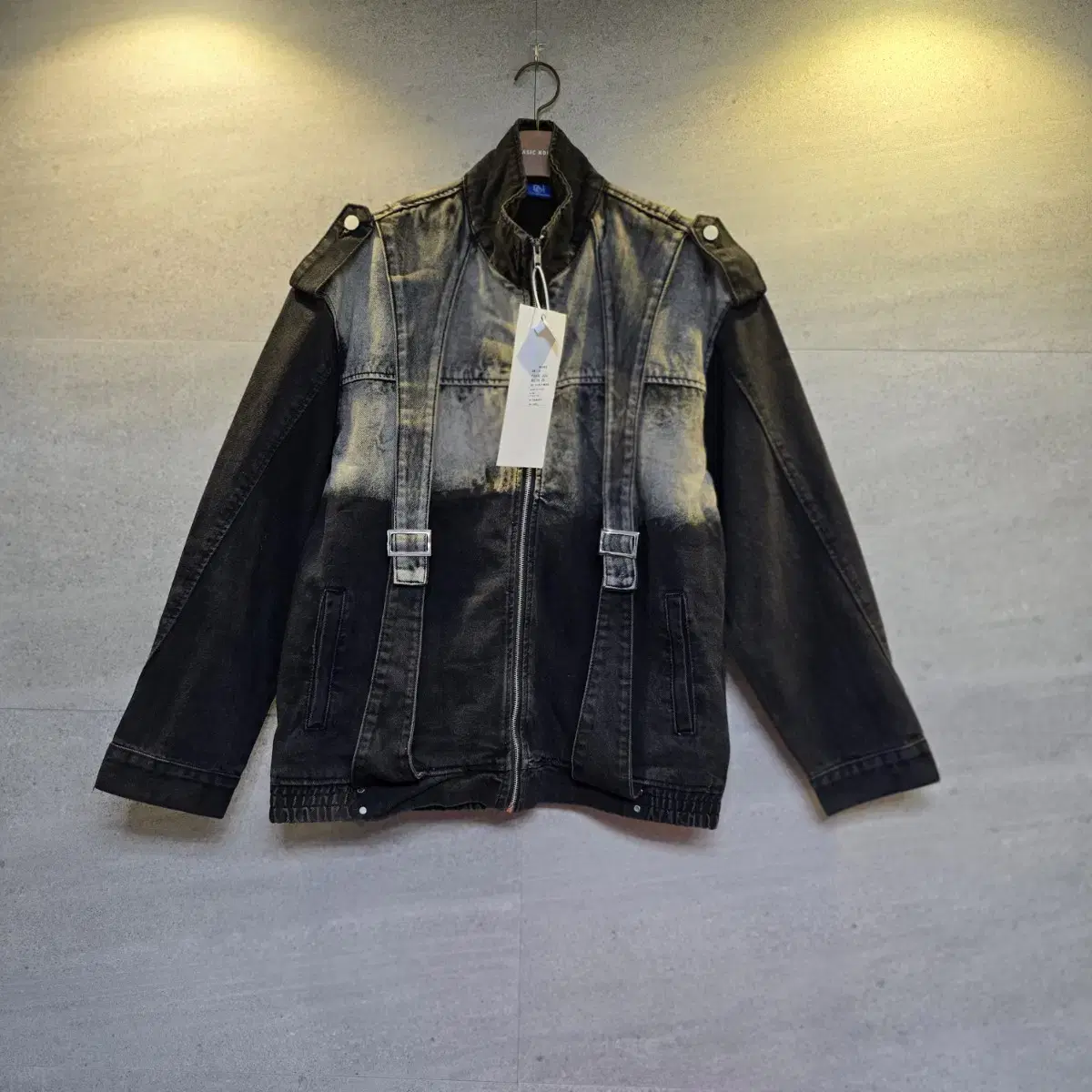 Rick### feeling. Black denim jacket. Not worn!