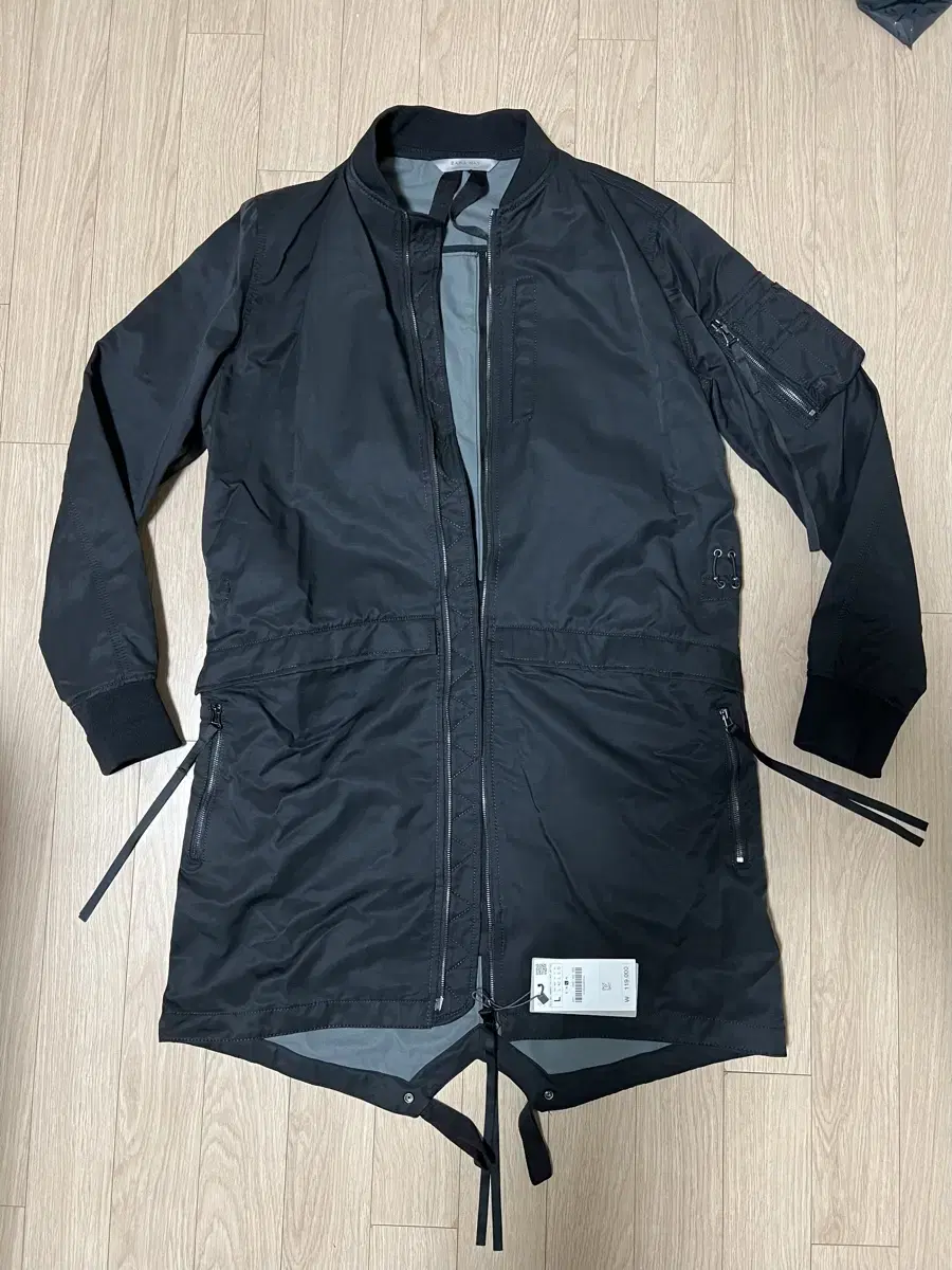 (New) Zara Stadium Coat Black size L