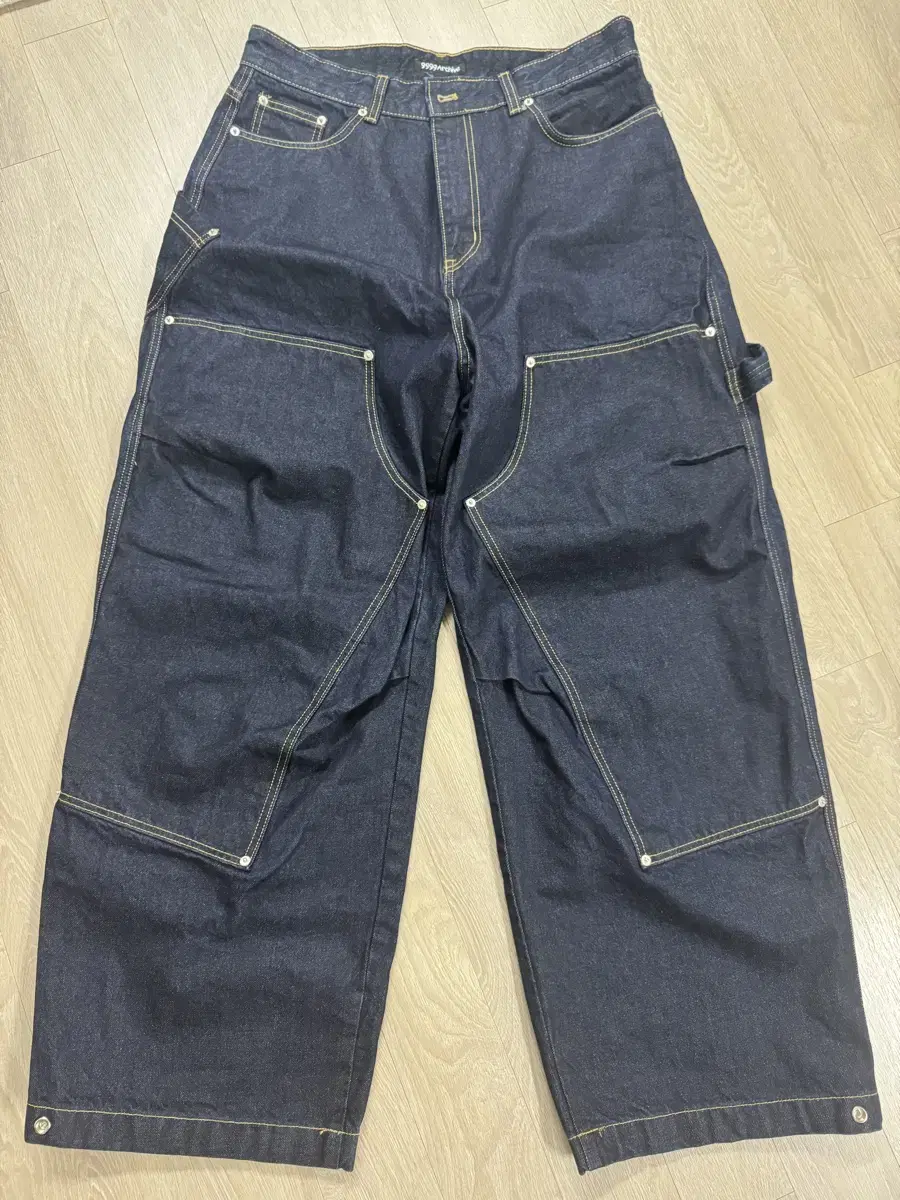 [3] 9999Archive Raw Denim Carpenter Double Knee Pants