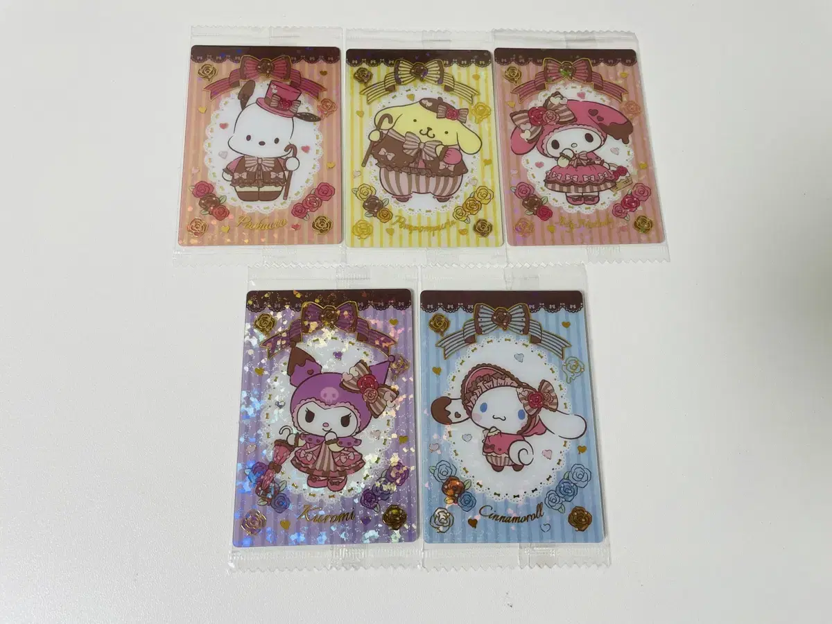 San Rio Wejas Rare kard Pochaco Pompompurin Mimelody Kuromi Cinnamon Roll Gacha