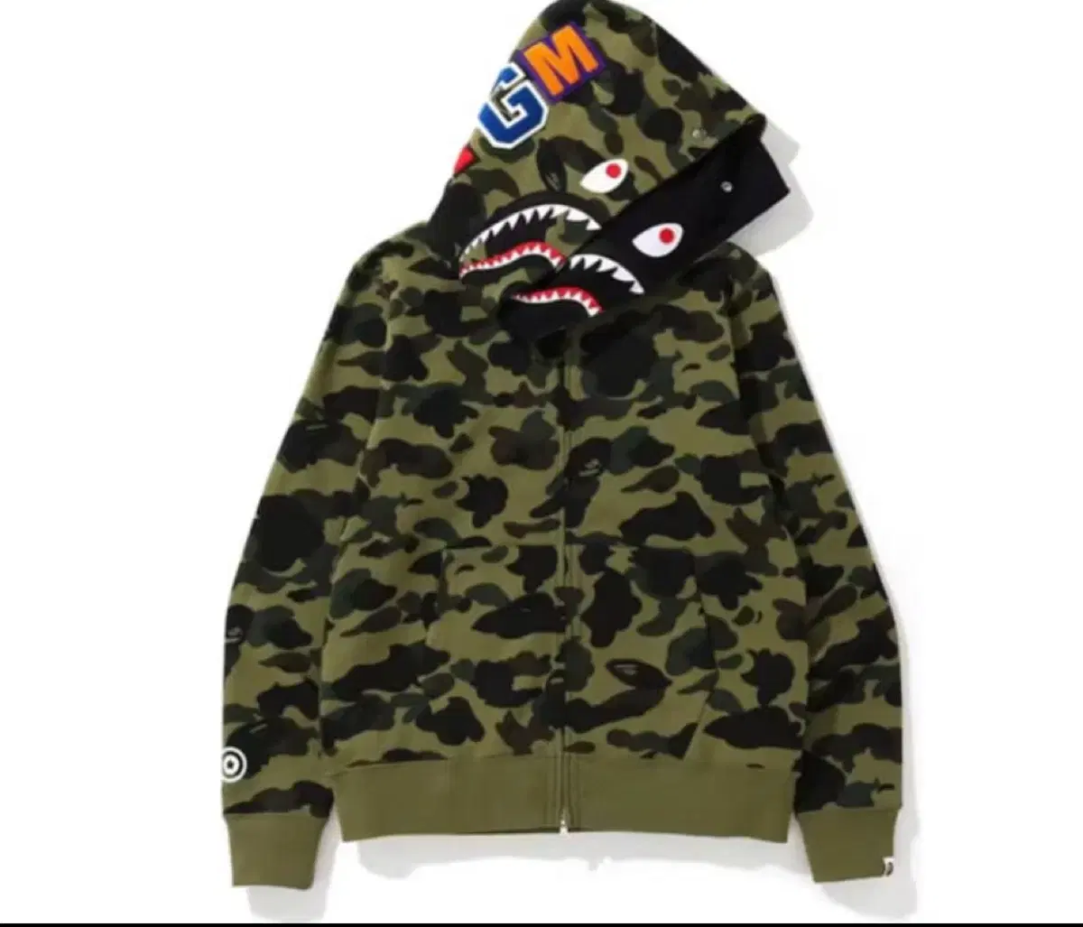 Vape Camo Double Shark Full Hoodie Zip Up