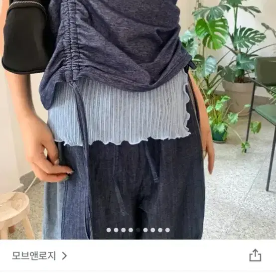 시스루 웨이브 레이어드 슬릿 나시