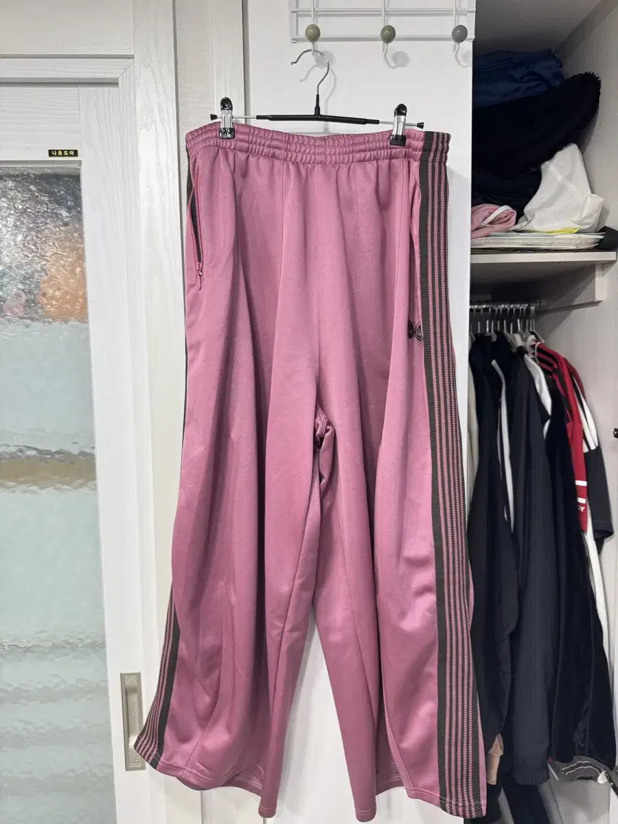 [L]Needles HD Track Pants Smoked Pink