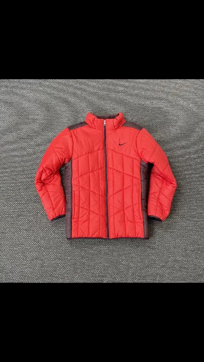 Nike Red Nylon Poly Padded Jumper