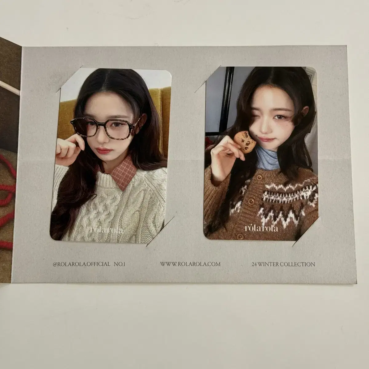 LauraLaura jang wonyoung photocart wts ive 안경원영 니트원영