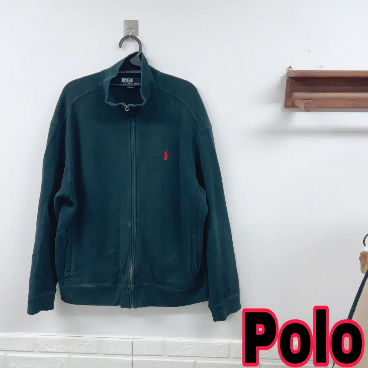 Polo Black Old School Big Size Zip Up