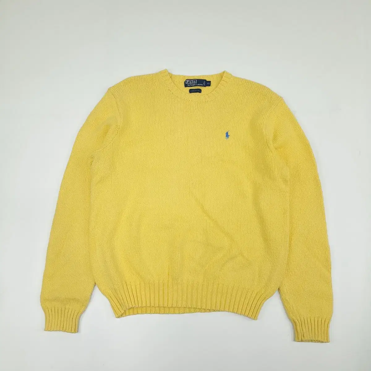 (CS146)XL Polo Ralph Lauren Yel long sleeve knit