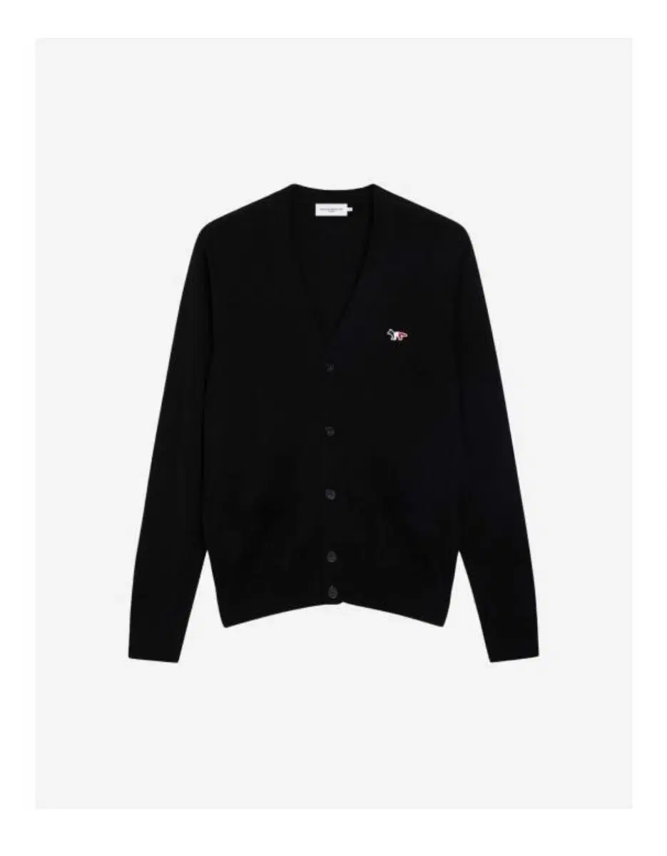 Maison Kitsune Tri-color Fox cardigan, authentic, brand new and in excellent condition.