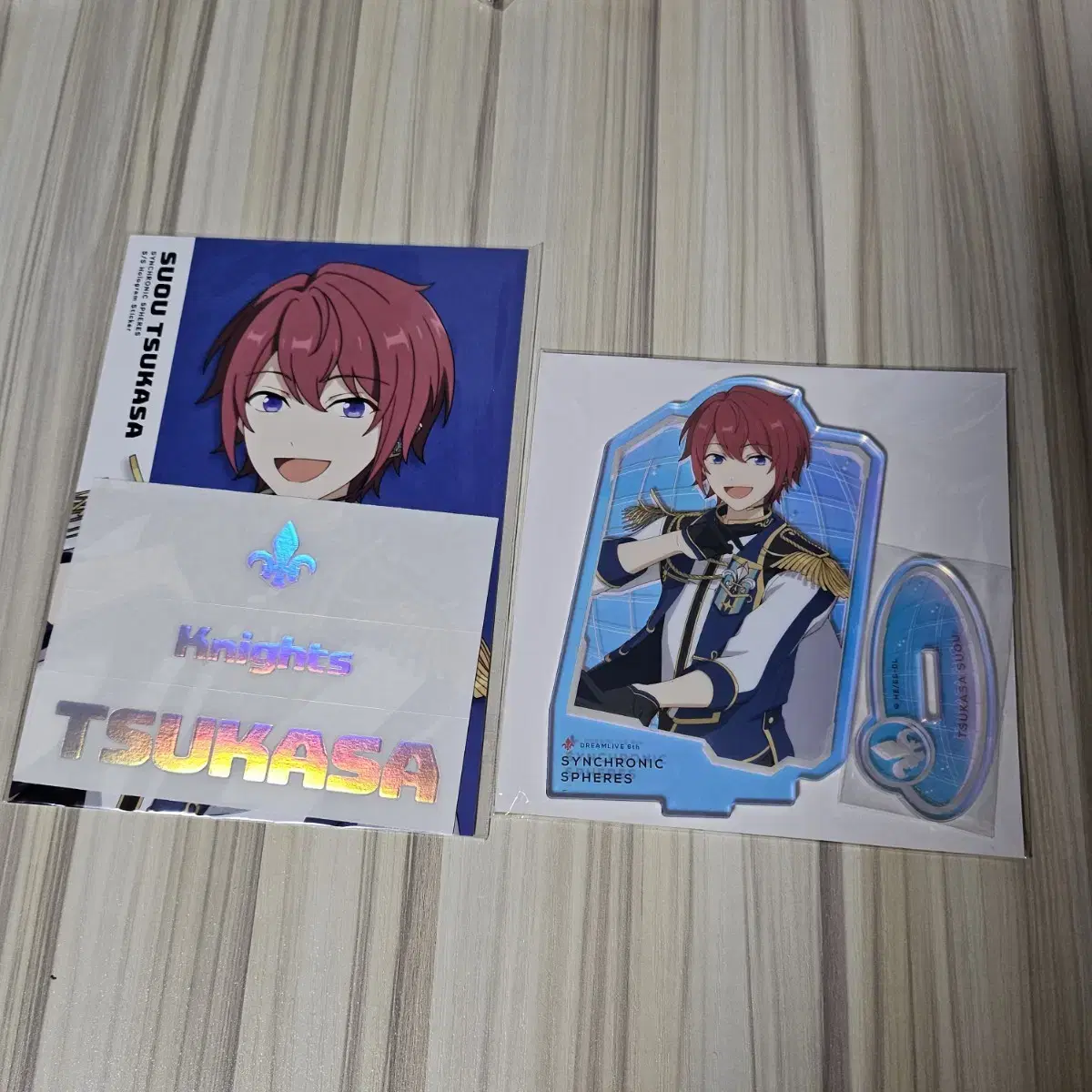 Anstar Goods) Tsukasa Dreamlive Acrylic + Hologram Sticker