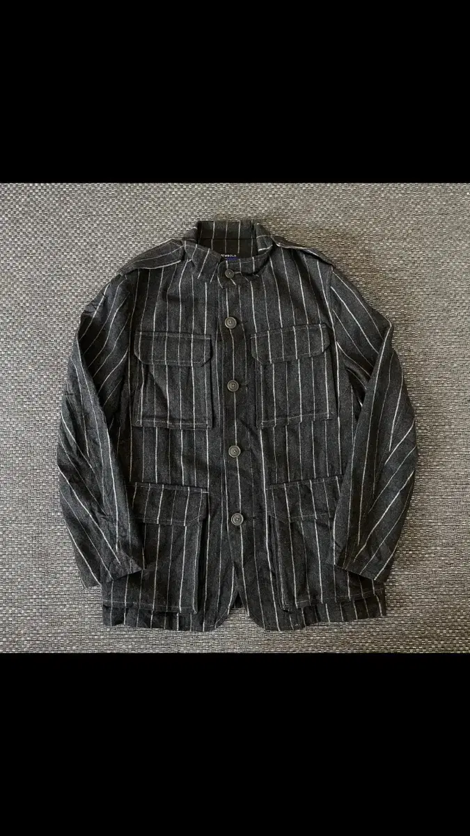 R newbold striped gray work jacket