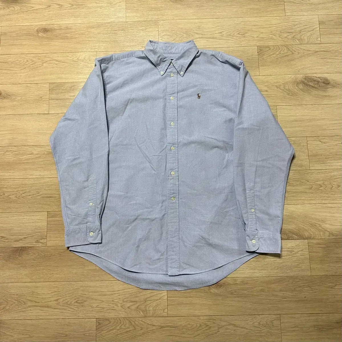 Polo Ralph Lauren Oxford Overfit Long Sleeve Shirt Sky bloo (L-XL)