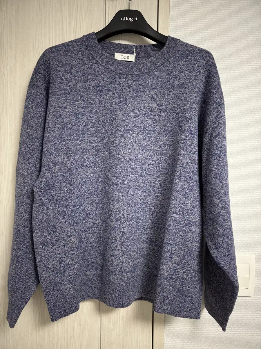 COS Course Oversized Knit Navy Melange L