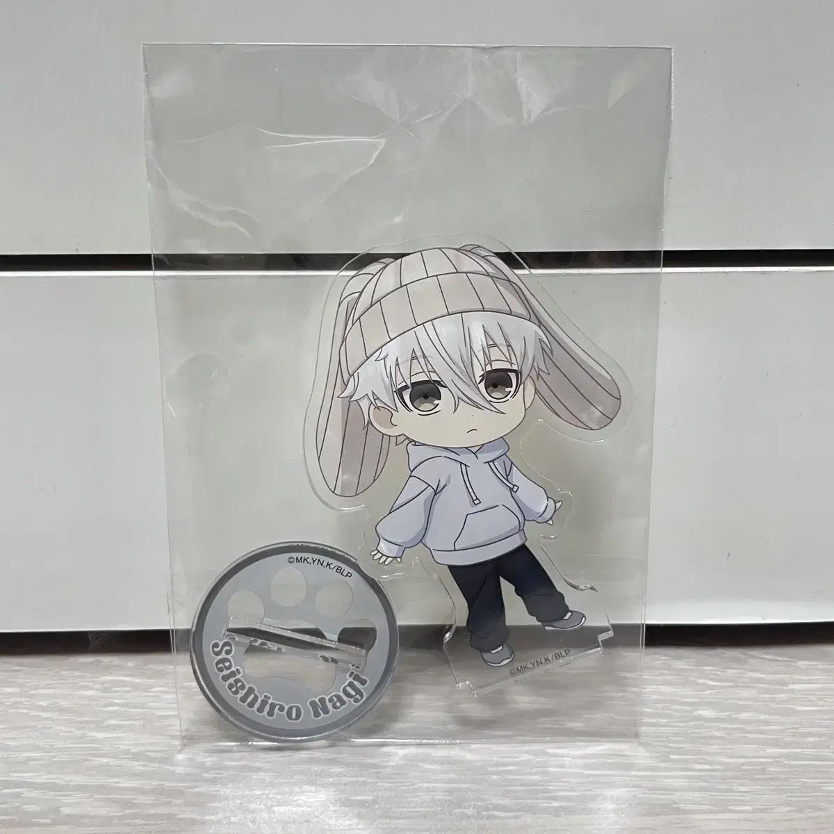 BLUELOCK Nagi Ear Knitted Lop Ear Bunny Acrylic Stand Simple Unsealed