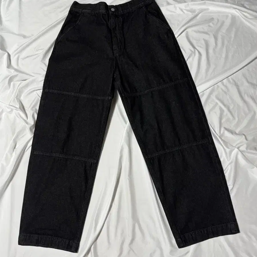 [XL] comfort banding denim pants