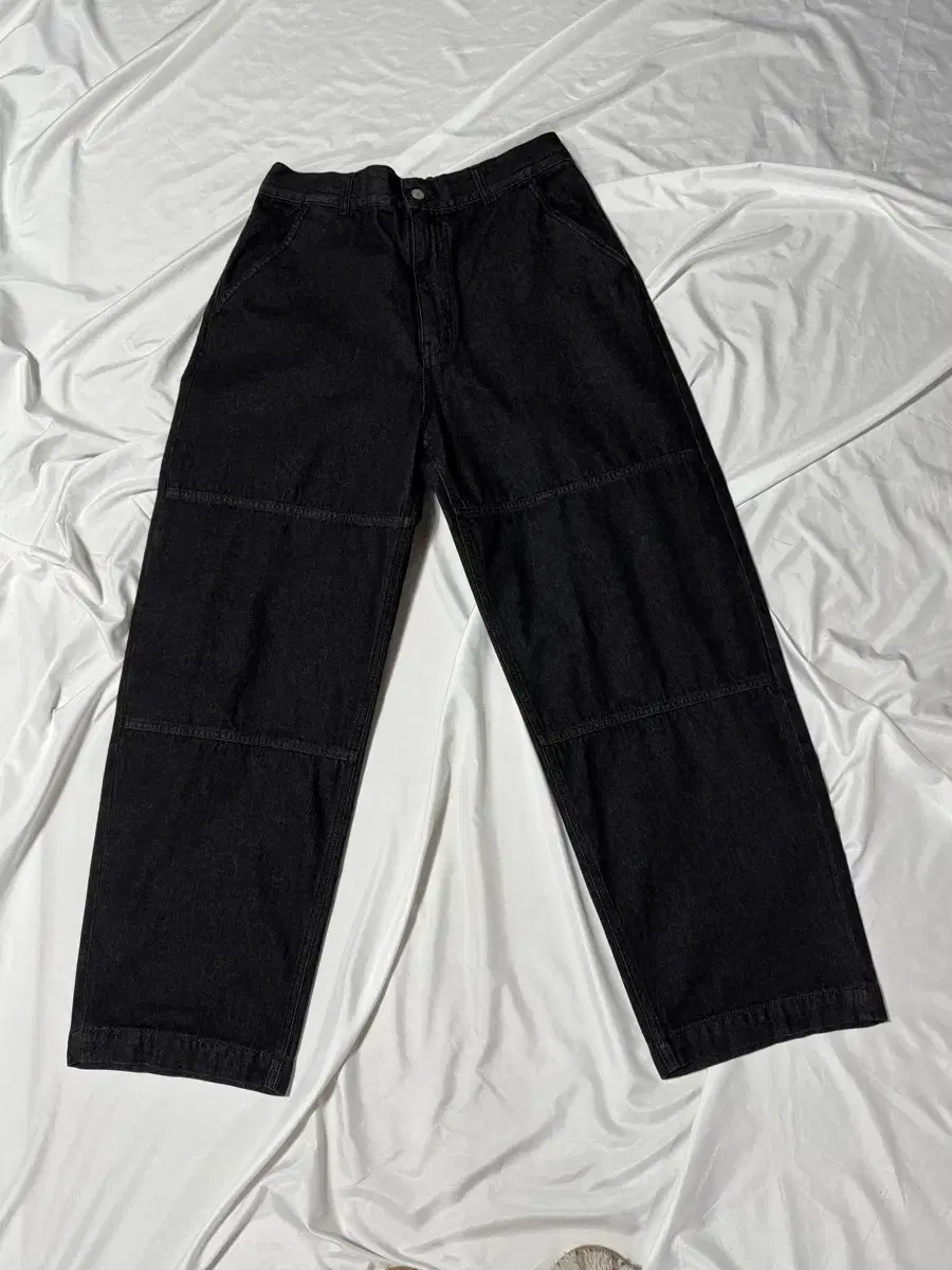 [XL] comfort banding denim pants