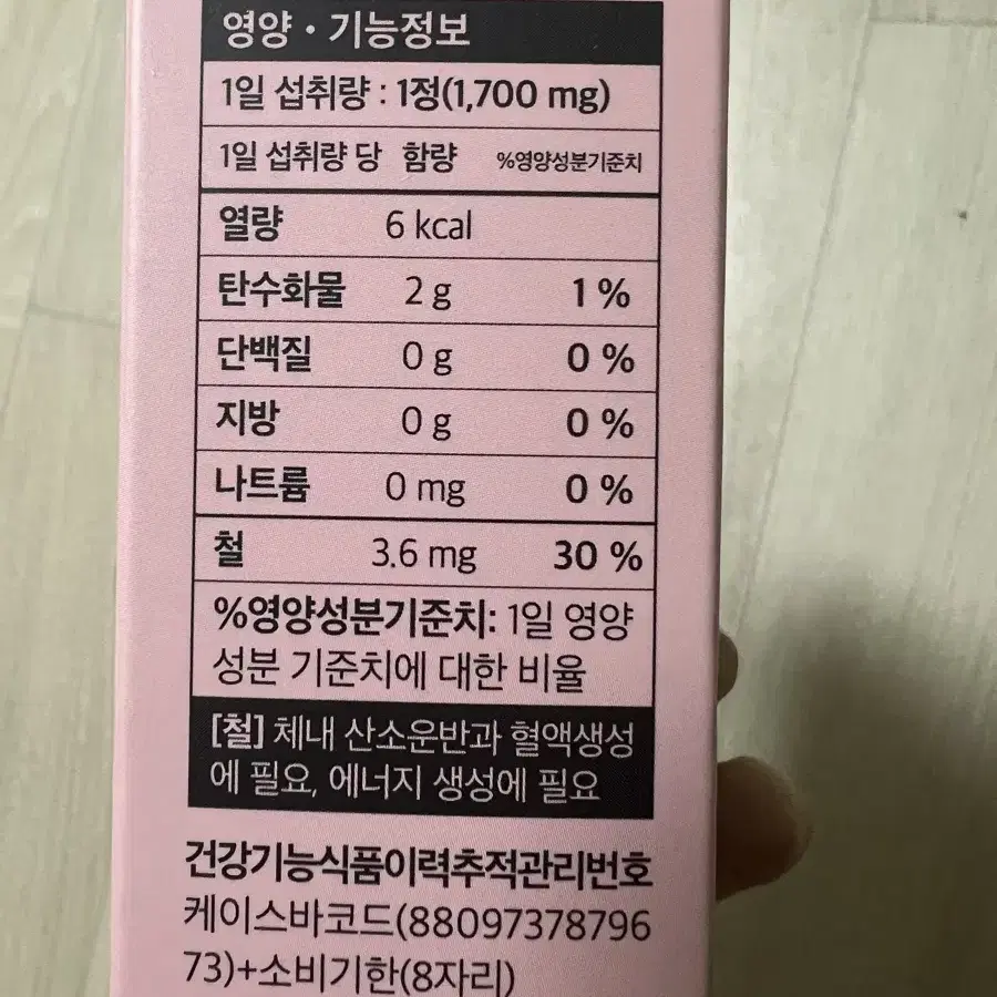 니아르 헤모케어 철분제 포도맛 캔디