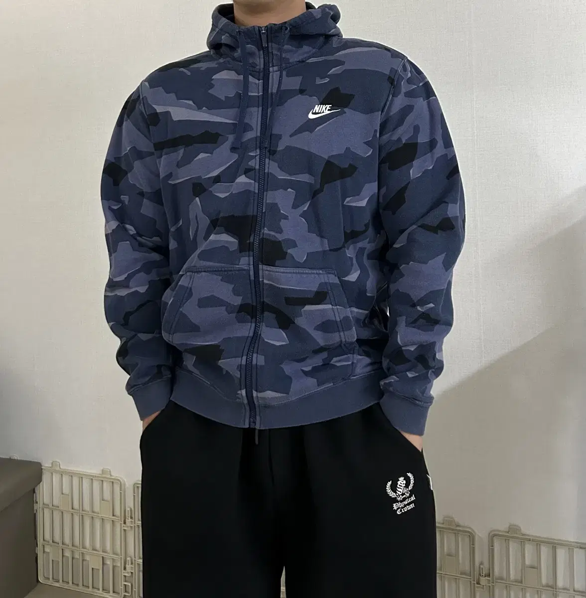 Nike Military Hoodie Zip-Up (Navy)