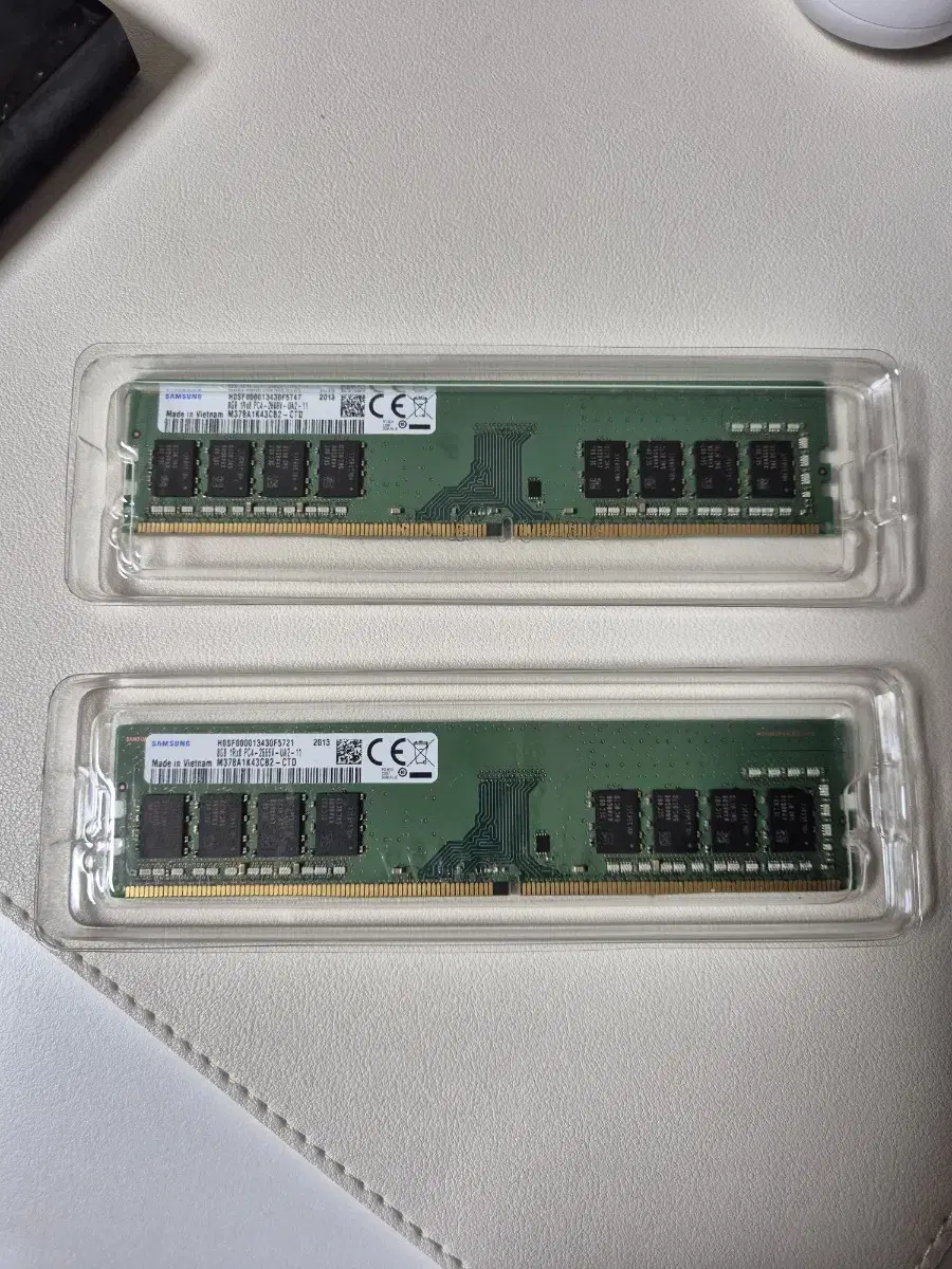 삼성 ddr4 8g 램 메모리 2장