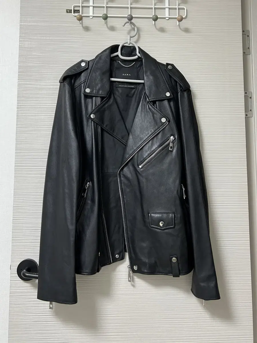 ZARA Zara leather rider jacket