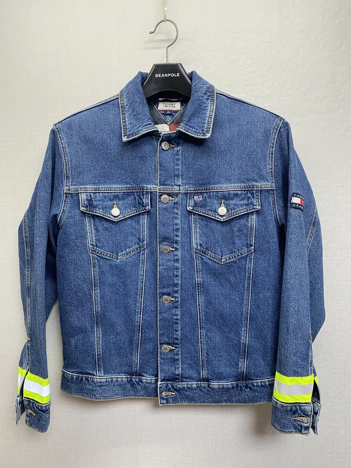 Tommy Hilfiger Tommy Jins Men's Denim Rider Jacket Casual Jeans Jacket Size 100