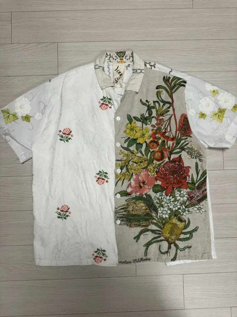 Sunburn House European Embroidered Beau Fabric Remake Shirt