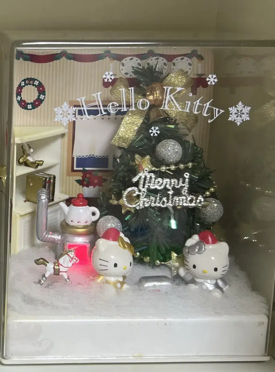 kitty tree lighted hearth classickitty christmaskitty treekitty sanrio