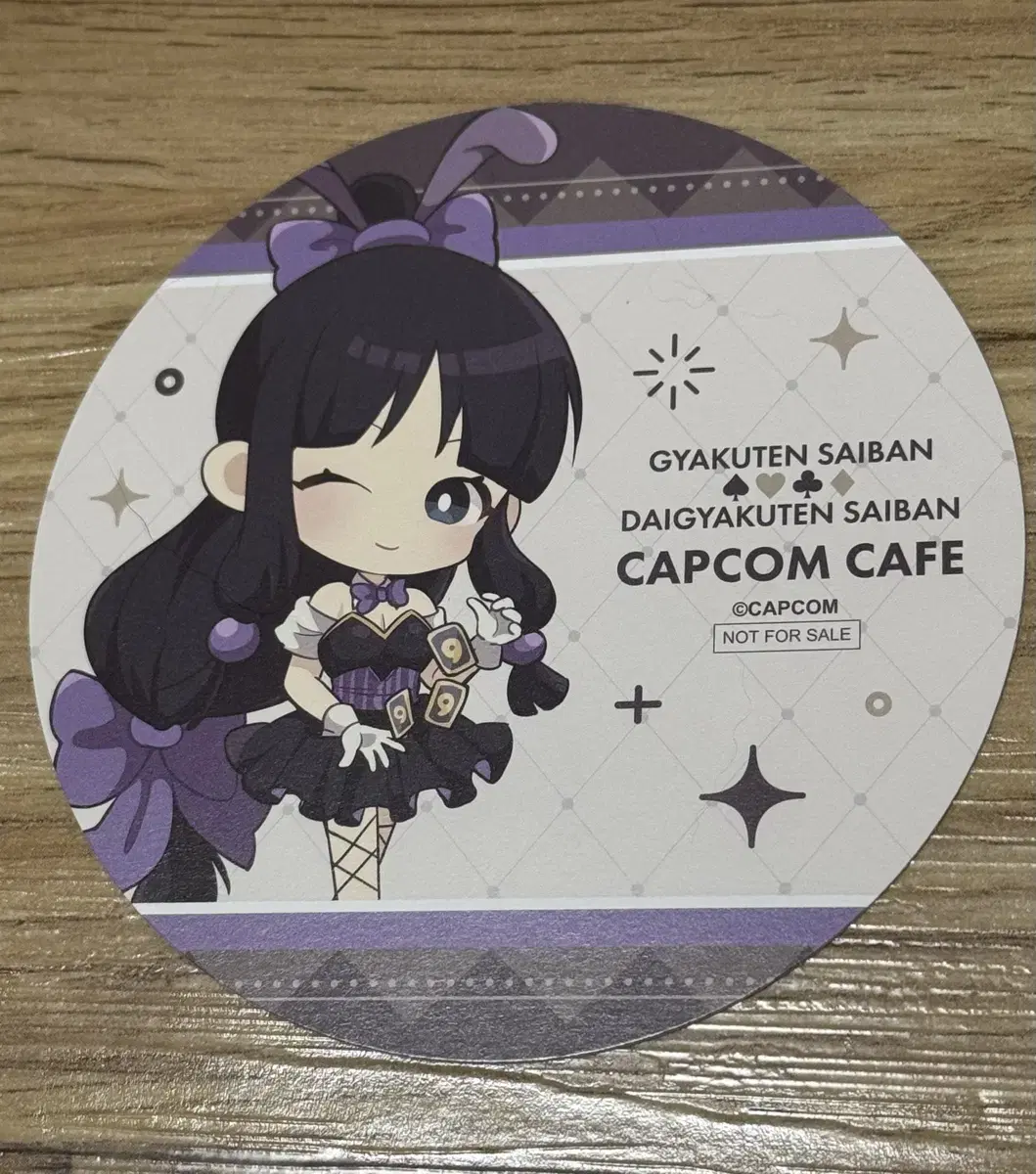 Capcom Cafe pre-order benefit Coaster Reverse Reissue Mayoi Ayasato