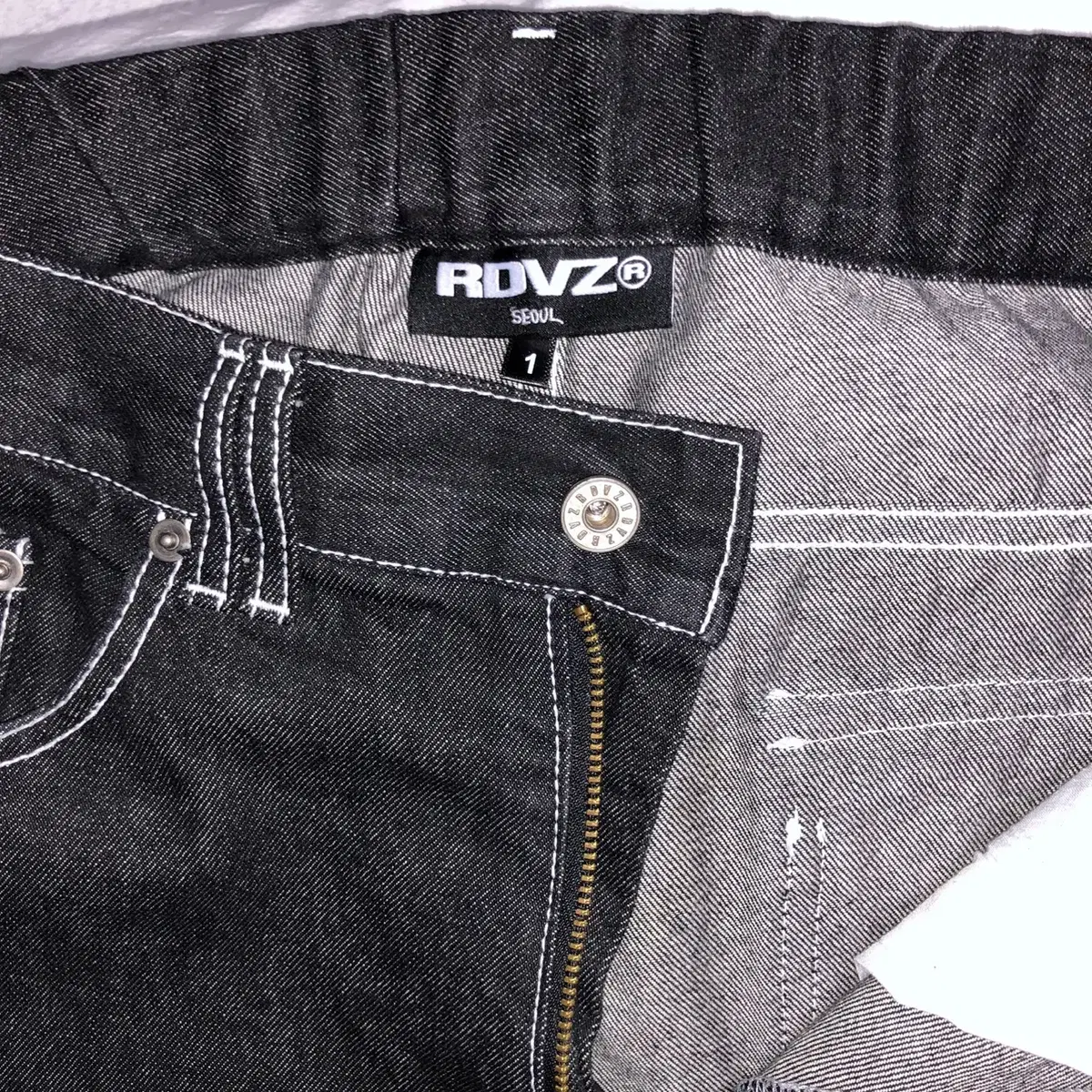 RDVZ 데님 카고 팬츠 (Size 1)