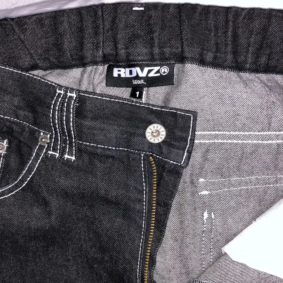 RDVZ 데님 카고 팬츠 (Size 1)