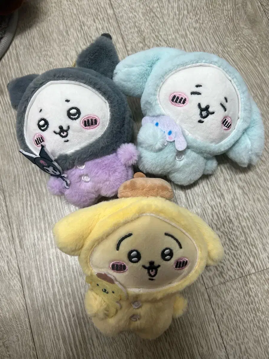 Chiikawa and Sanrio Collaboration doll Hachiware Usagi Kuromi Kitty Kodokudo Pochako