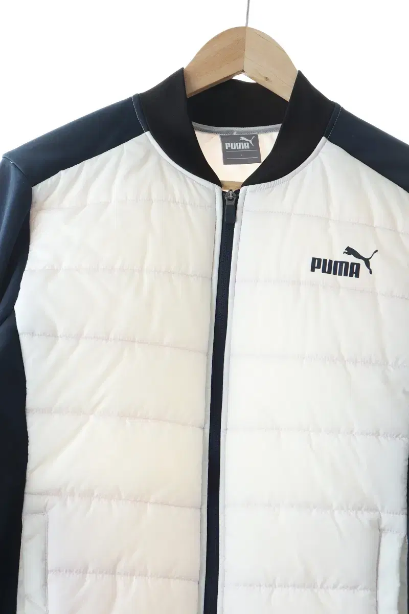 (L) Puma Padded Jumper Jacket White Old School Limited Edition-106C9